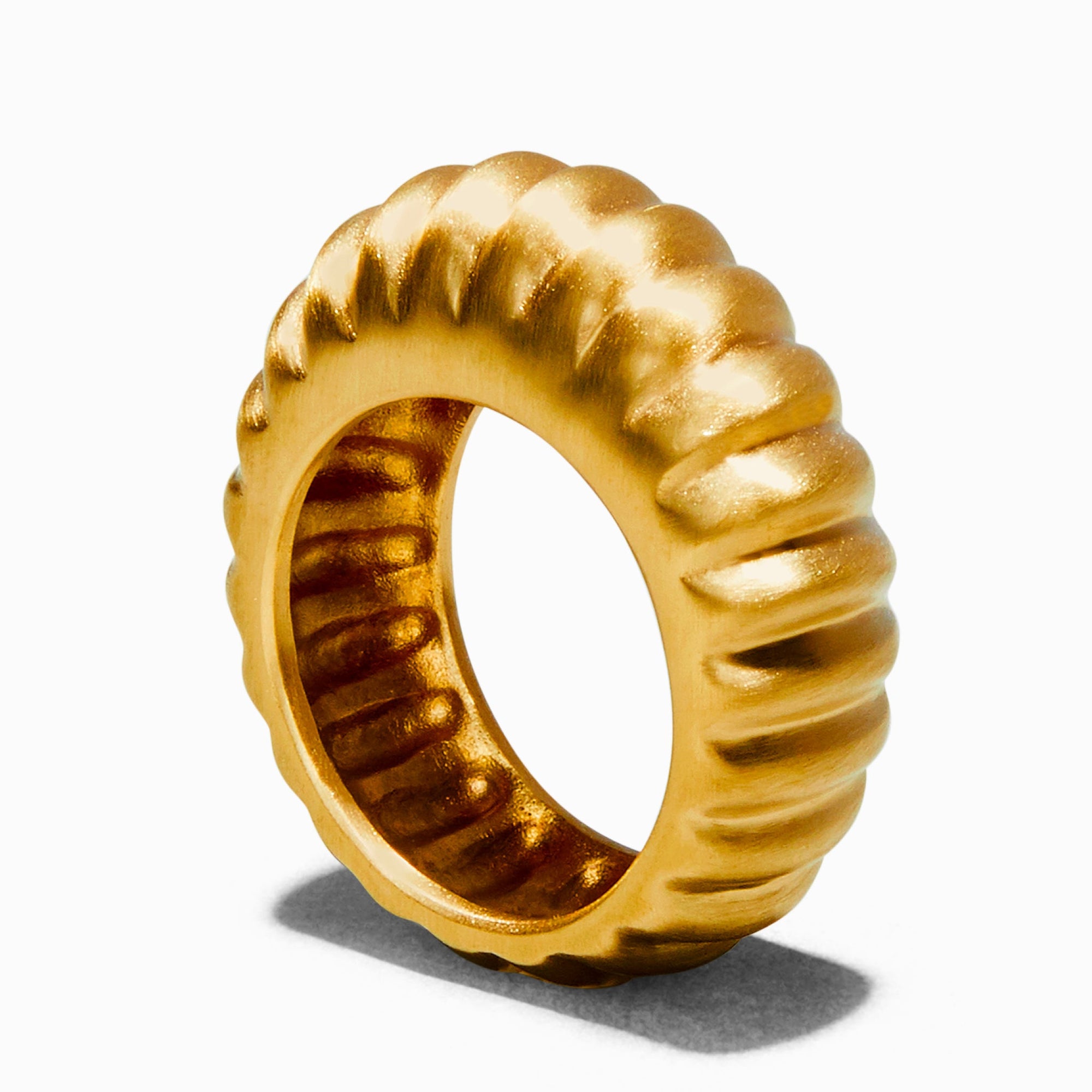 Shell Ring - Satin Finish | 18K Gold Plated
