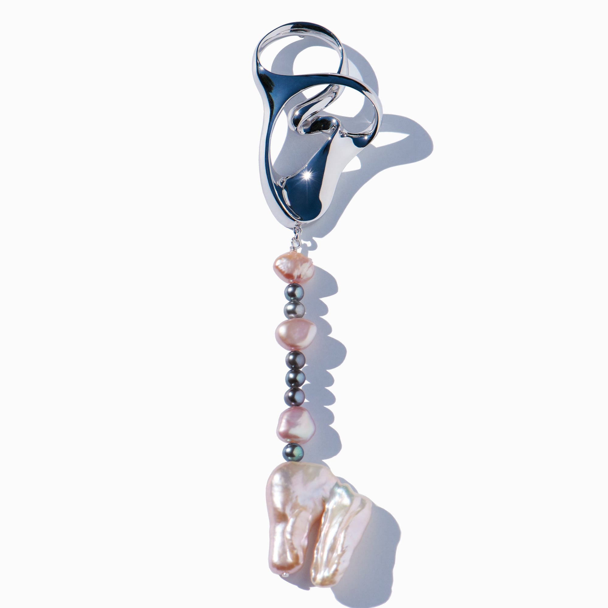 Stellar Earring | Silver | Freshwater Pearls