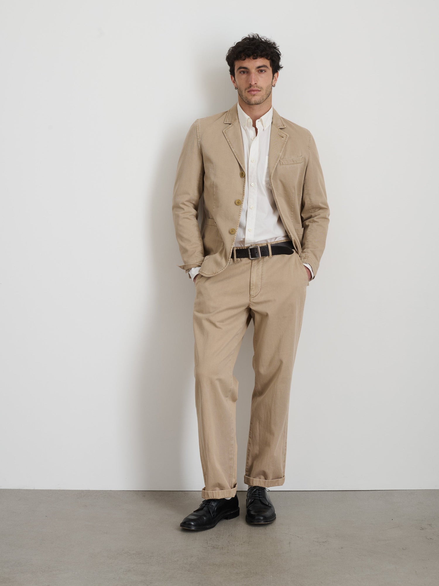 Men | Mill Blazer | Vintage Wash Chino Faded Khaki