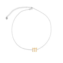 Single Letter Choker (Lowercase) | 925 Sterling Silver