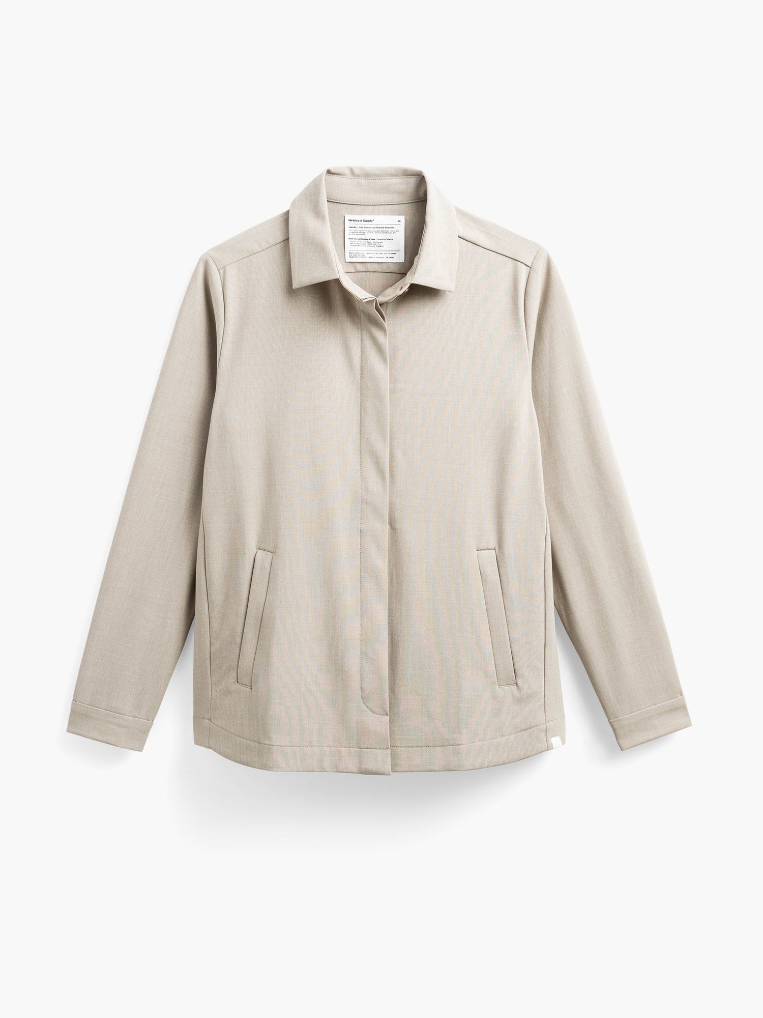 Womens | Velocity Shirt Jacket | Flax