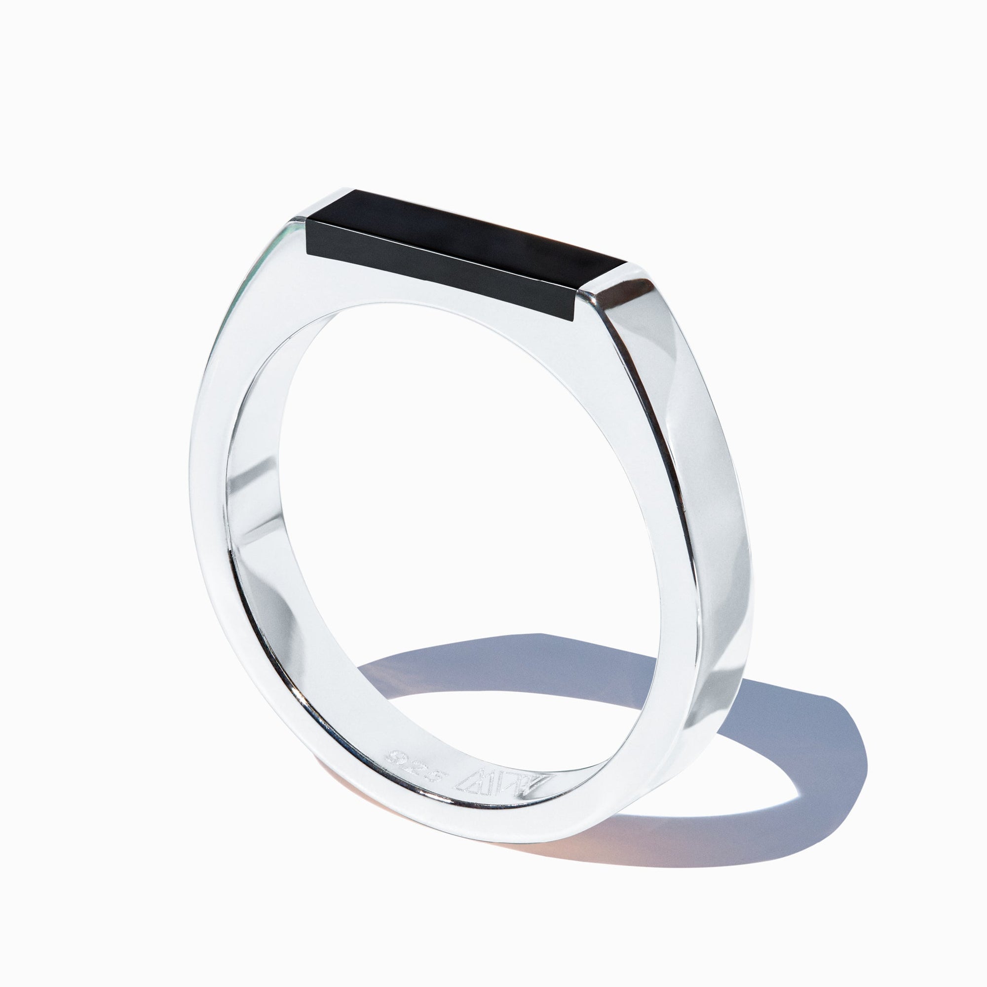 Theorem Ring | Silver | Jet Black
