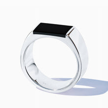 Paradox Ring | Silver | Jet Black
