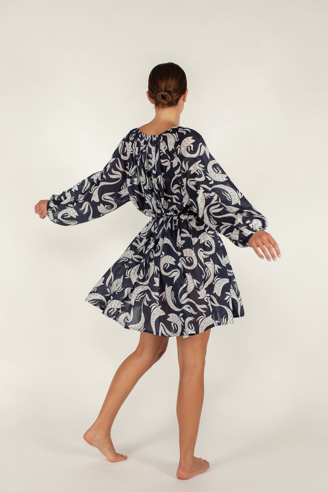 Nea Dress | Serpentine Blue