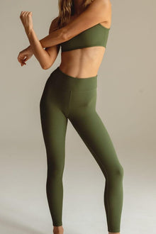 Classic Legging | Olive Micro Scrunch