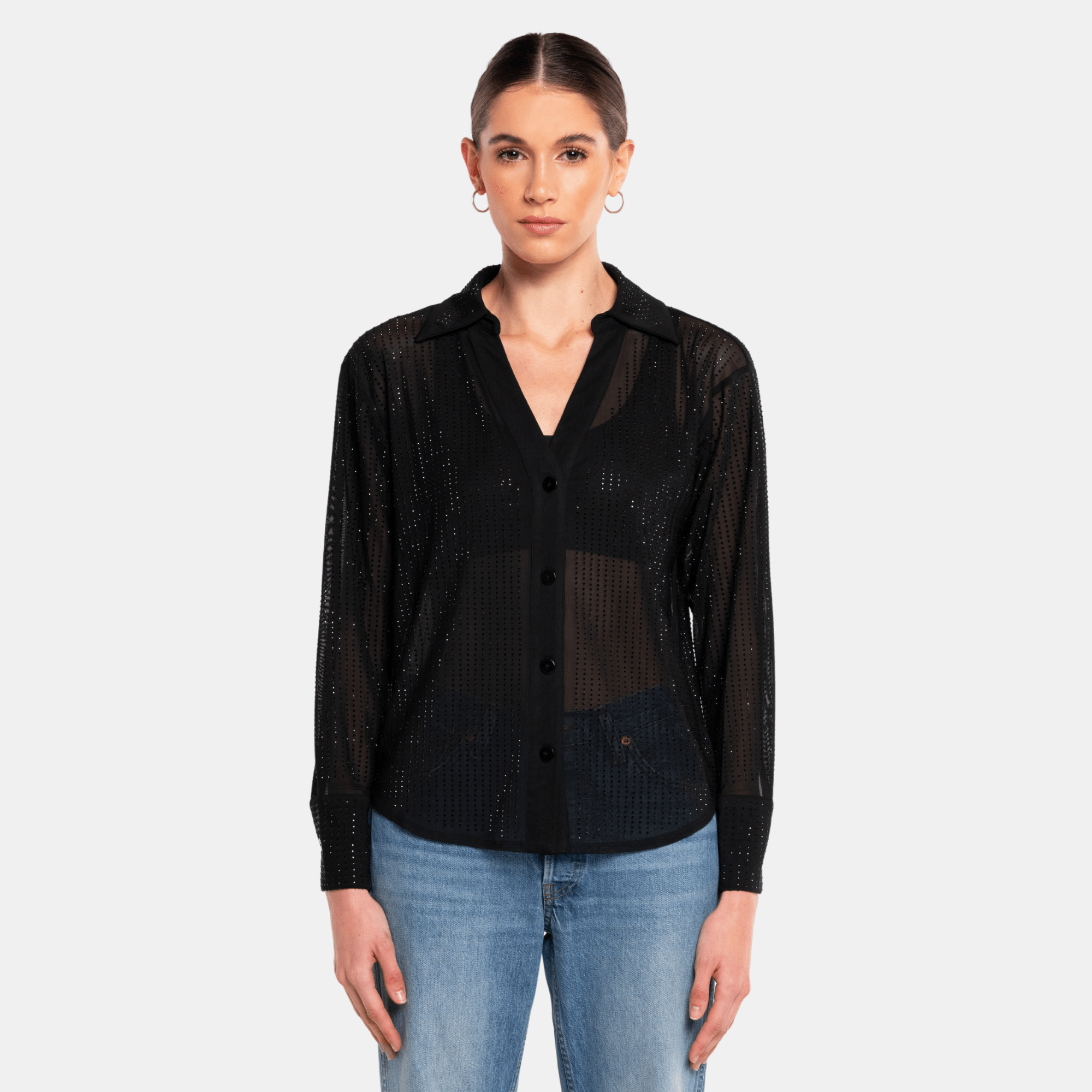 OPAL Rhinestone Shirt - OW Collection