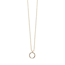 The Enamel Hoop Necklace | Gold-Plated