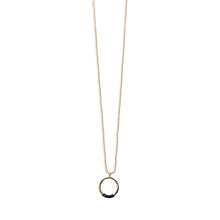 The Enamel Hoop Necklace | Gold-Plated