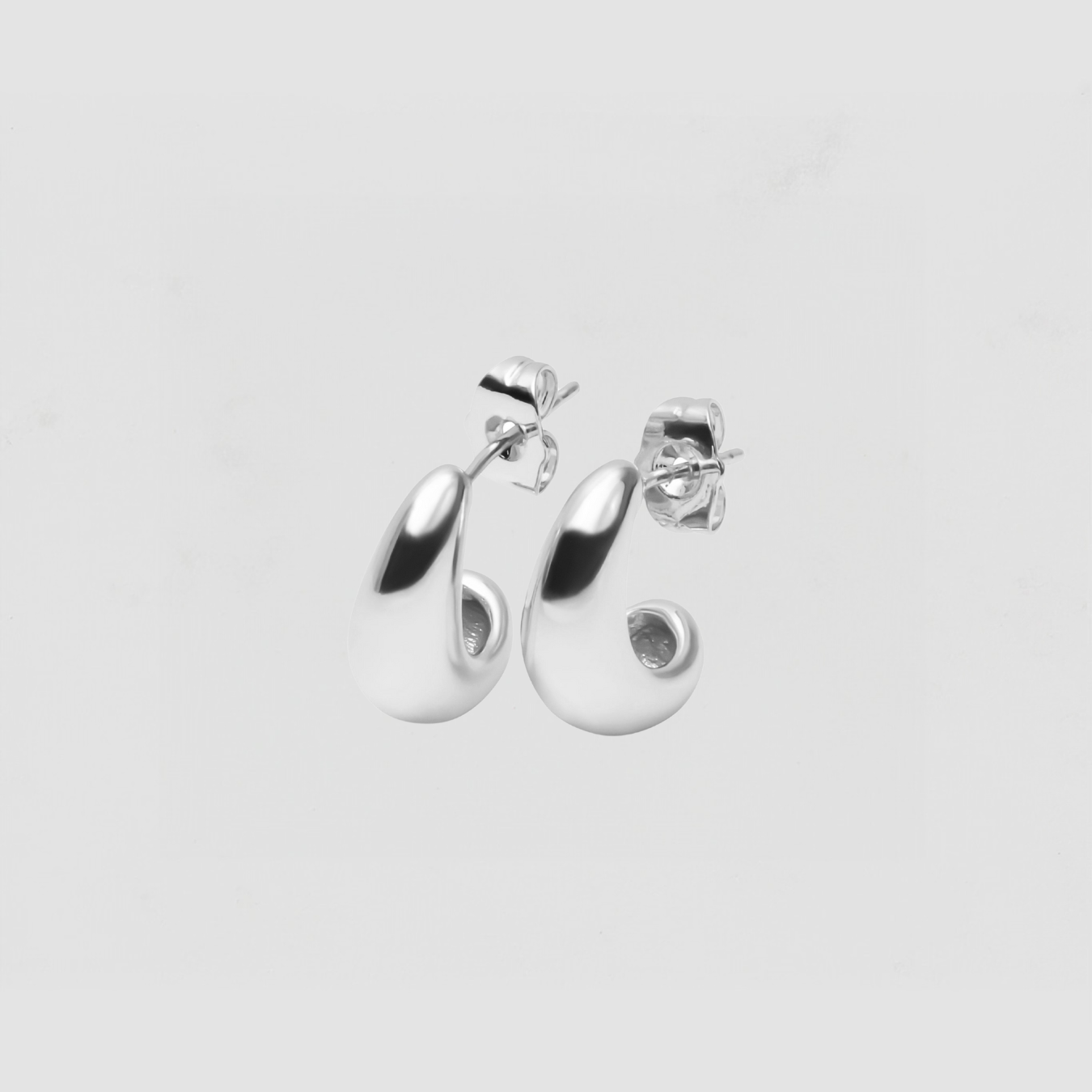 The Puffy Emma Earring Stud | Sterling Silver