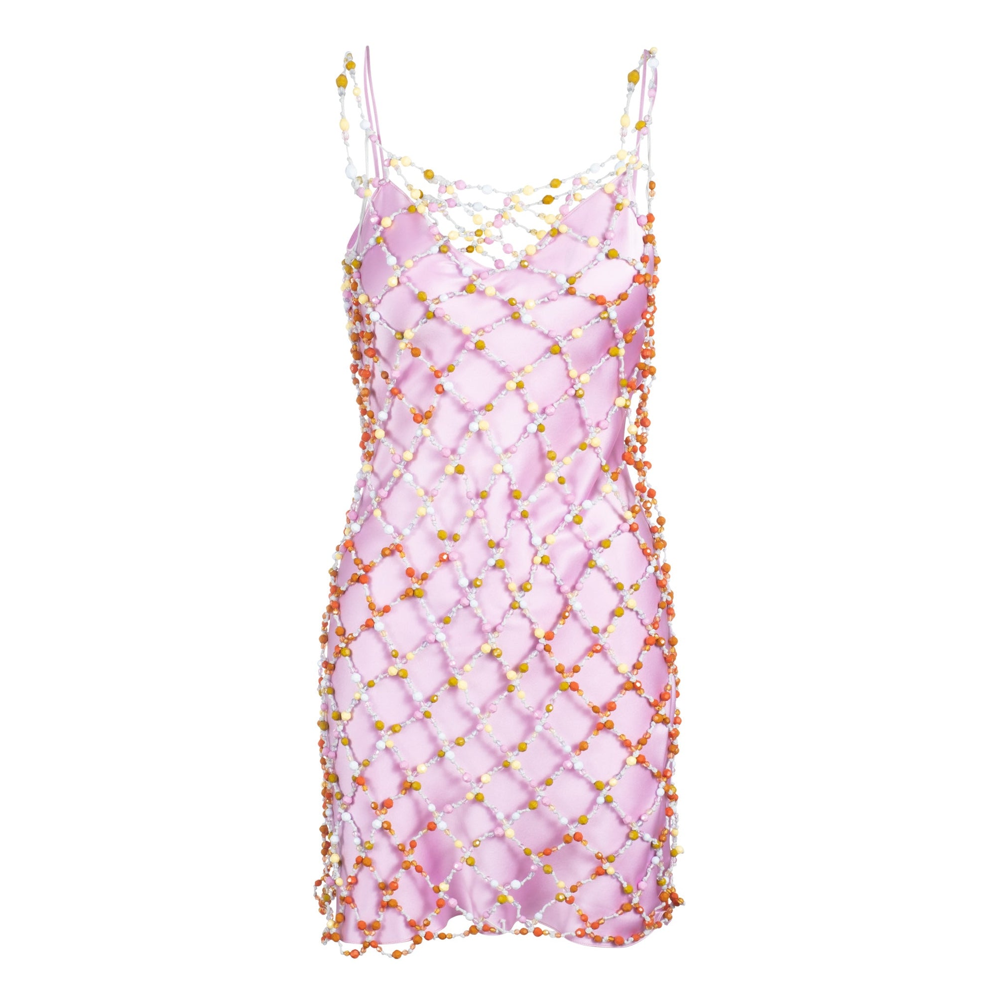 Beaded Cage Dress | Multicolor