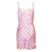Beaded Cage Dress | Multicolor