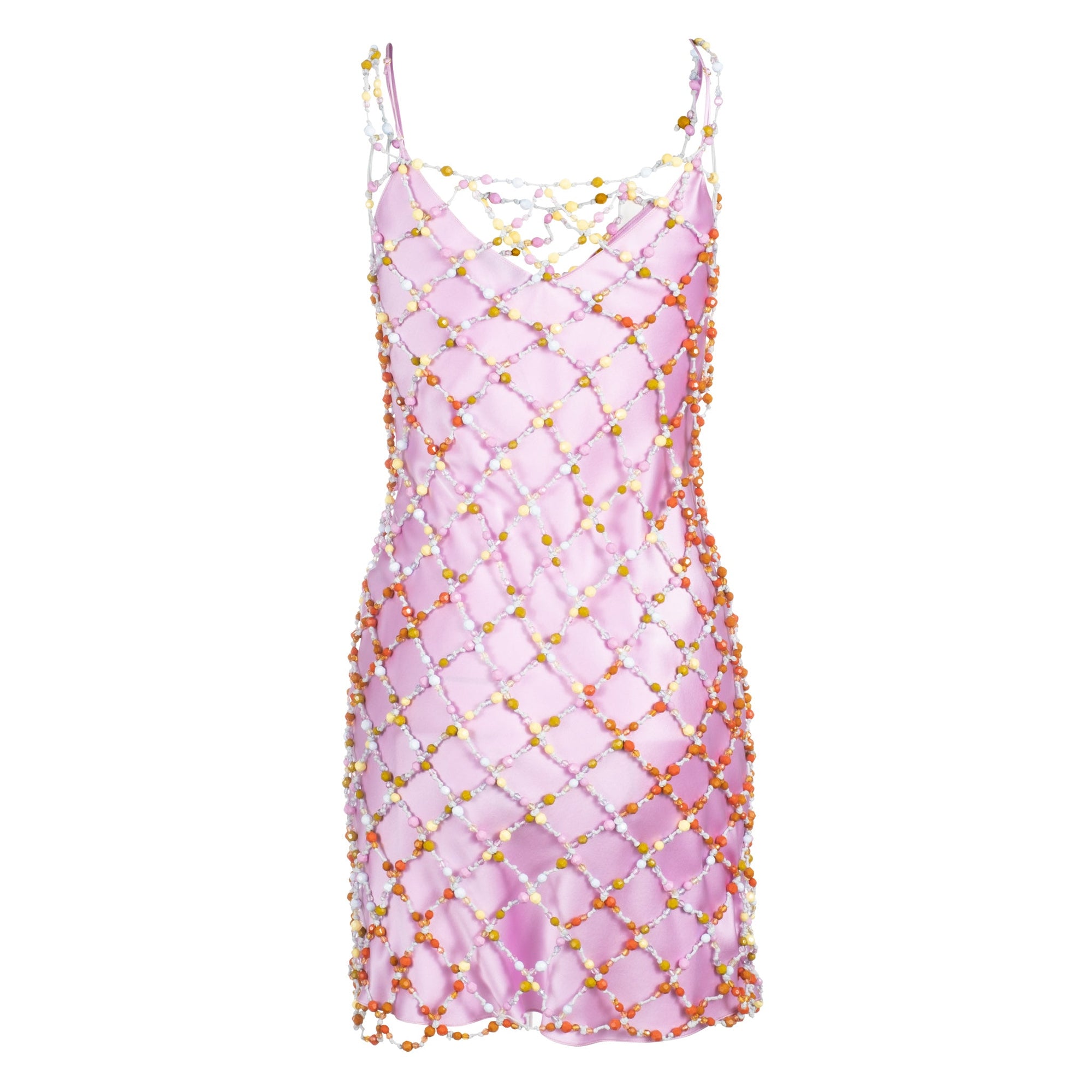 Beaded Cage Dress | Multicolor