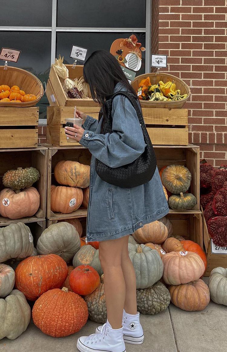 Sally Oversized Denim Jacket | Blue
