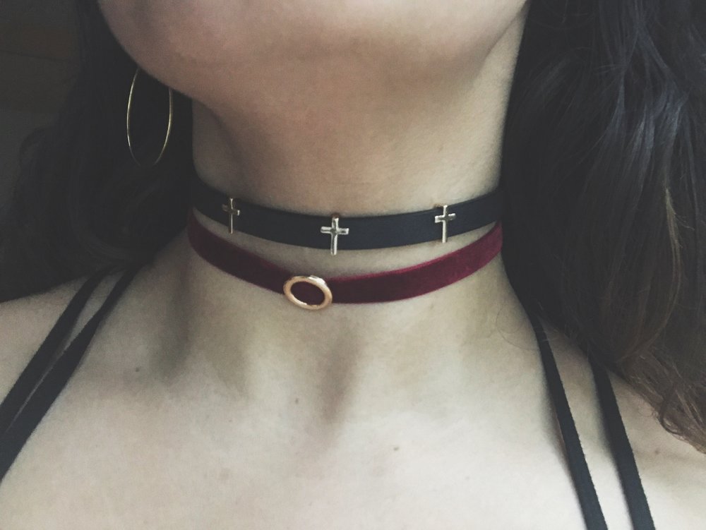 Velvet Ring Choker | Gold-Plated
