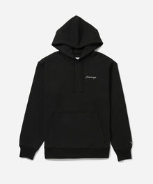 Black | Ditch Script Embroidered Hoodie