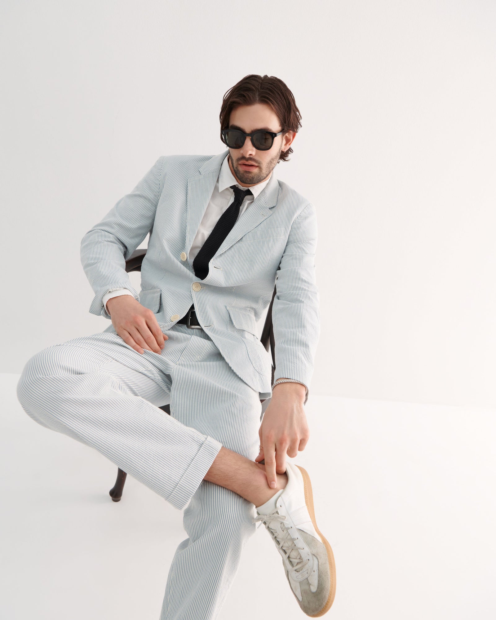 Men | Mill Blazer | Seersucker Light Blue