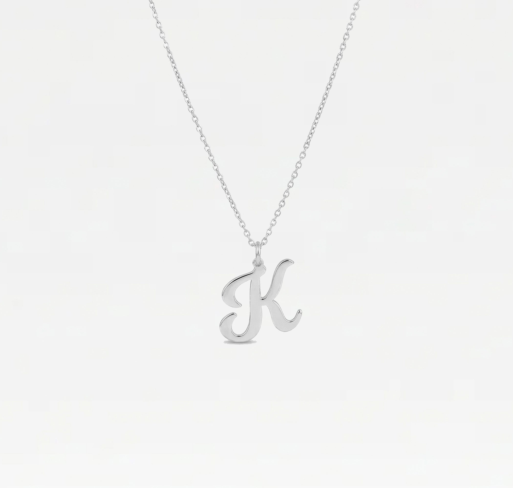 The Signature Script Pendant Necklace | Gold Vermeil