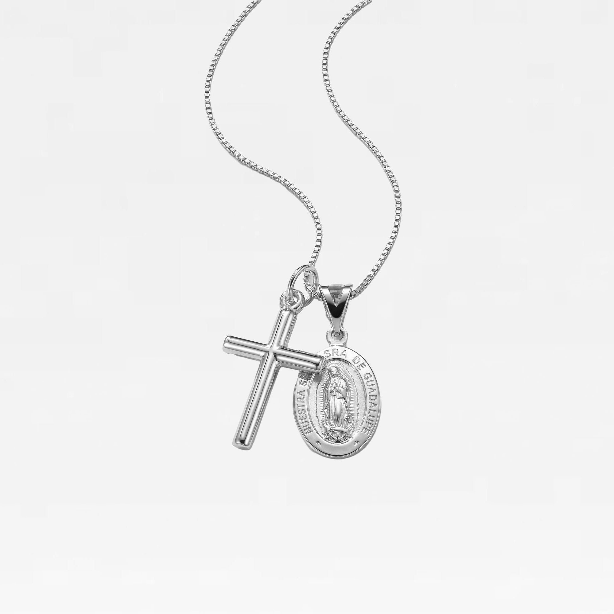 The Guadalupe Cross Necklace | Sterling Silver