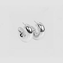 The Silver Hailey Hoops | Rhodium Plated Brass