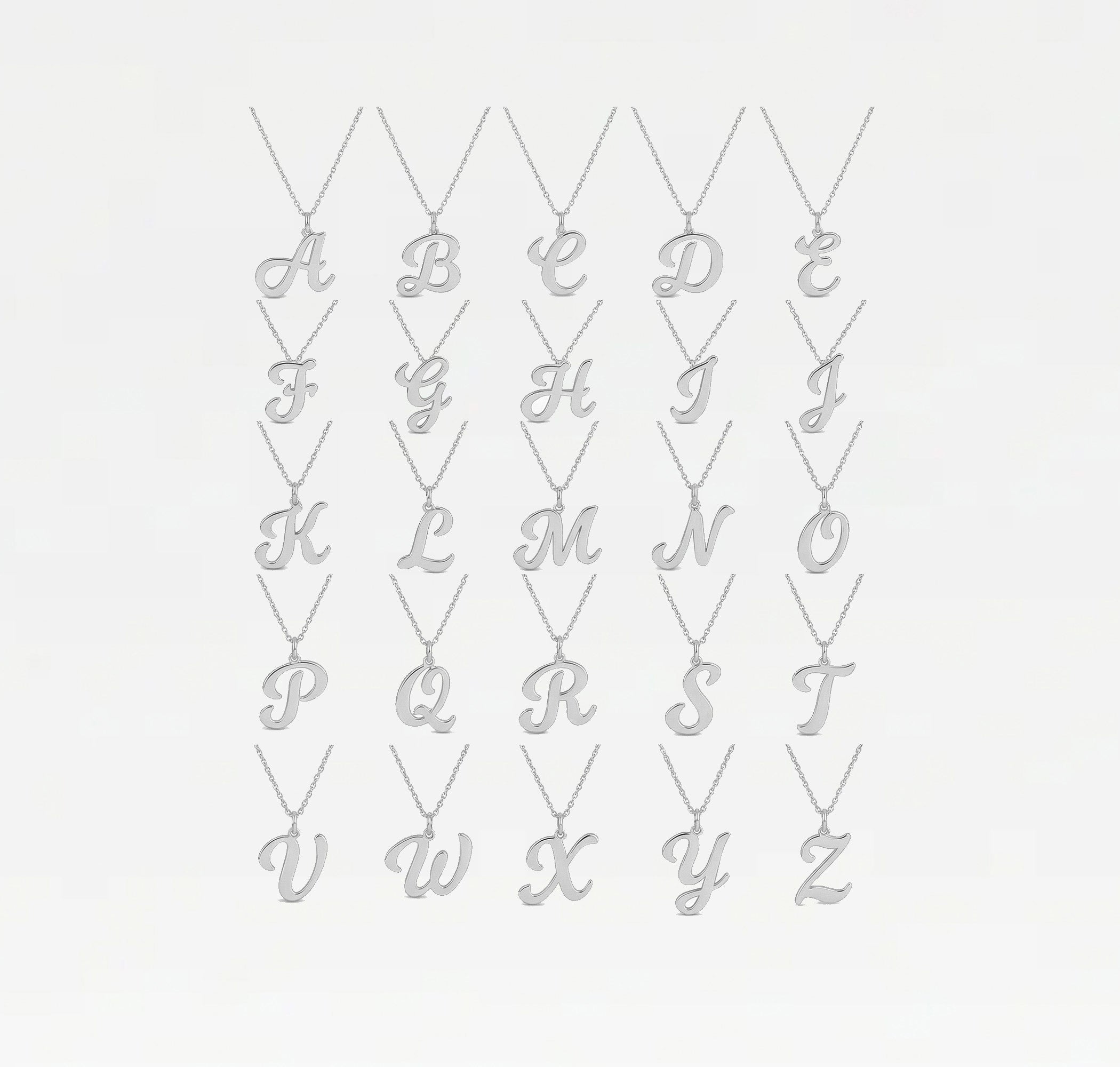 The Signature Script Pendant Necklace | Gold Vermeil