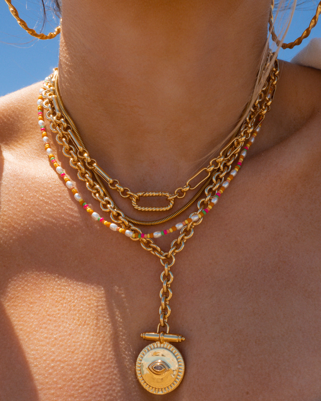 Lahaina Pearl Necklace  | Sivan Ayla x Luv AJ | Plated Gold