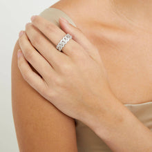 The Iced Out Cuban Link Ii Ring | Sterling Silver