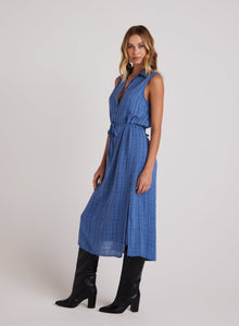 Sleeveless Pullover Midi Dress | Bright Indigo