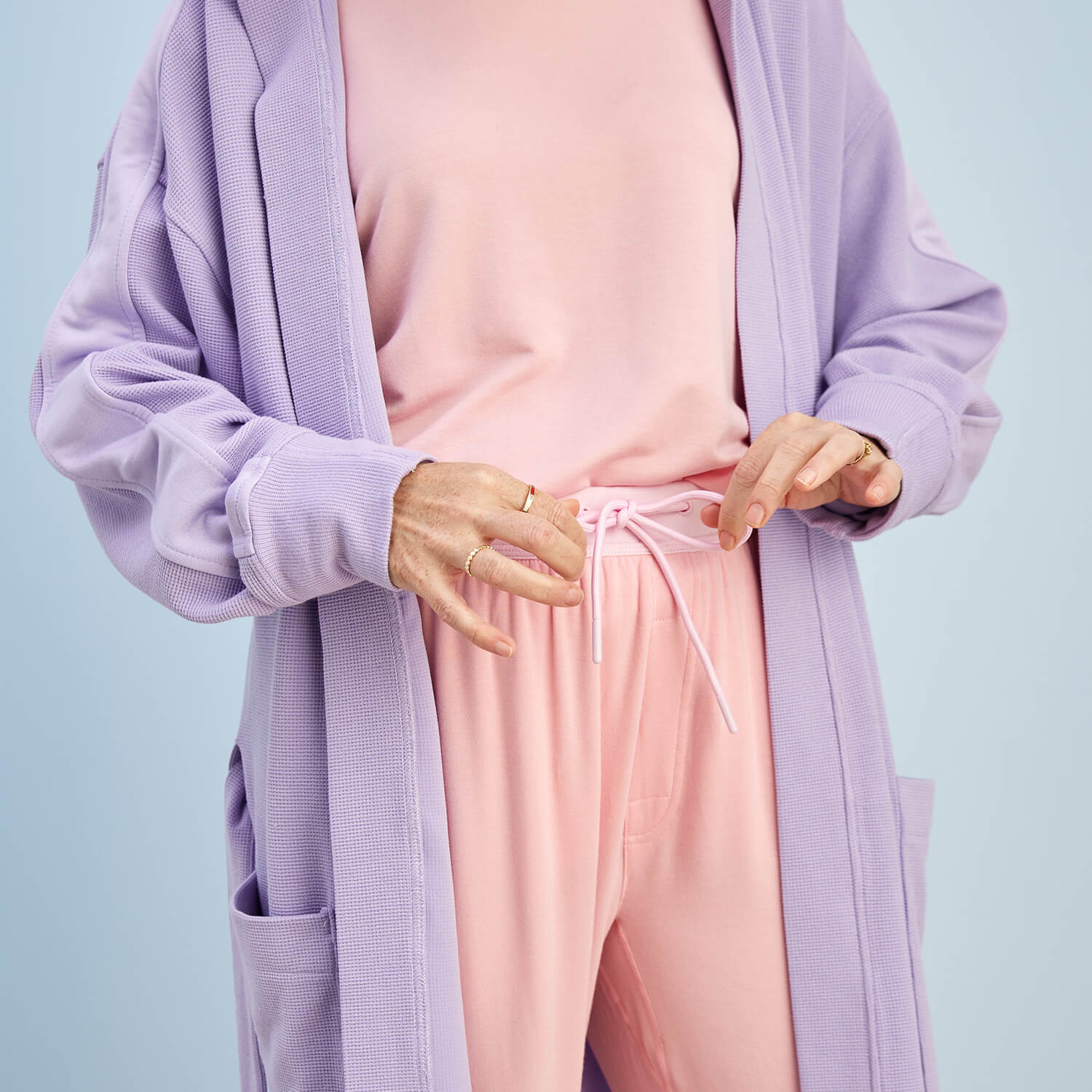 Modal Waffle Spa Robe | Lavender