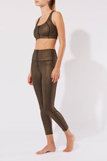 Soleil Zip Front Legging - Solid & Striped