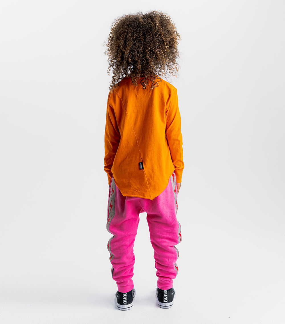 Girl | Mini Bolts Baggy Pants | Hot Pink
