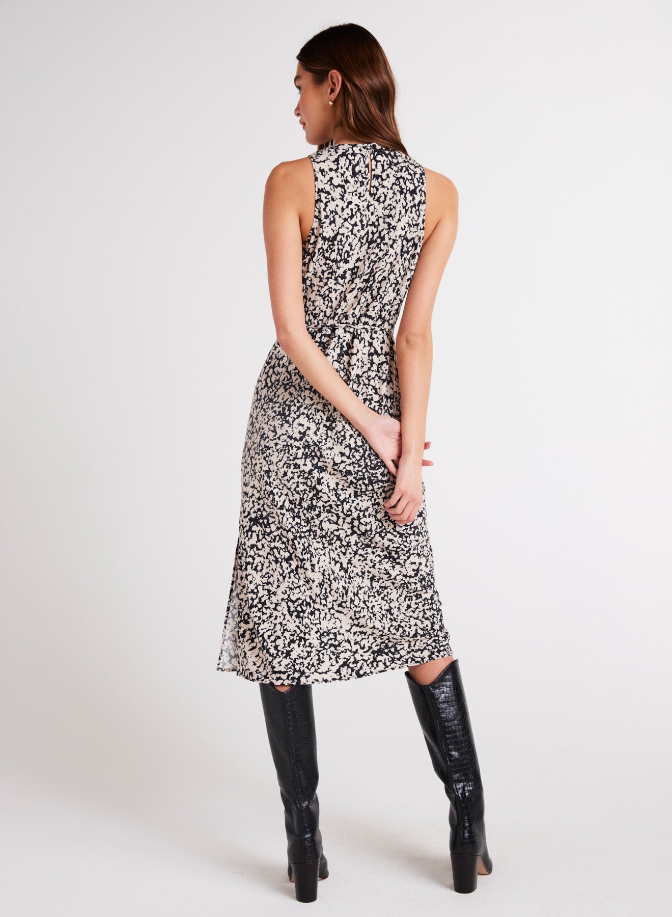 Tank Slip Dress | Abstract Bloom Print