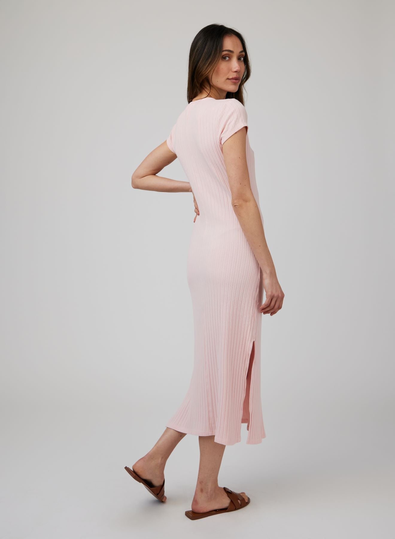 Tee Shirt Midi Dress | Pismo Pink