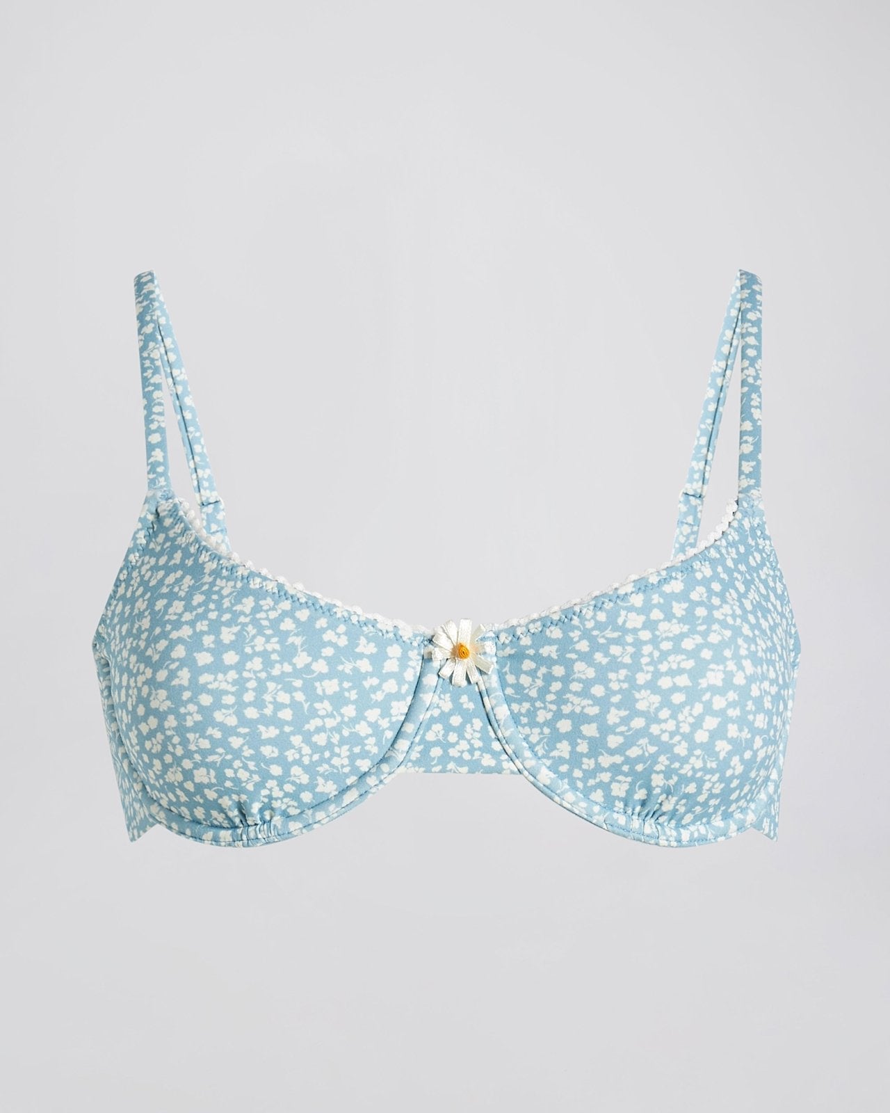 The Daphne Bikini Top - Solid & Striped