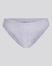 The Daphne Eyelet Bikini Bottom - Solid & Striped