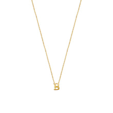 block letter b initial necklace