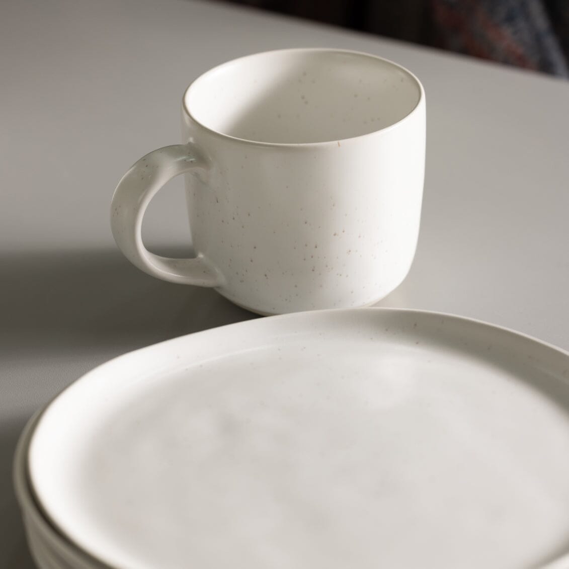 Salad Plates | Speckled White