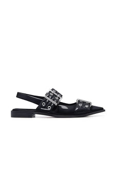 Therapy Matilda Patent Pointed Flats | Black