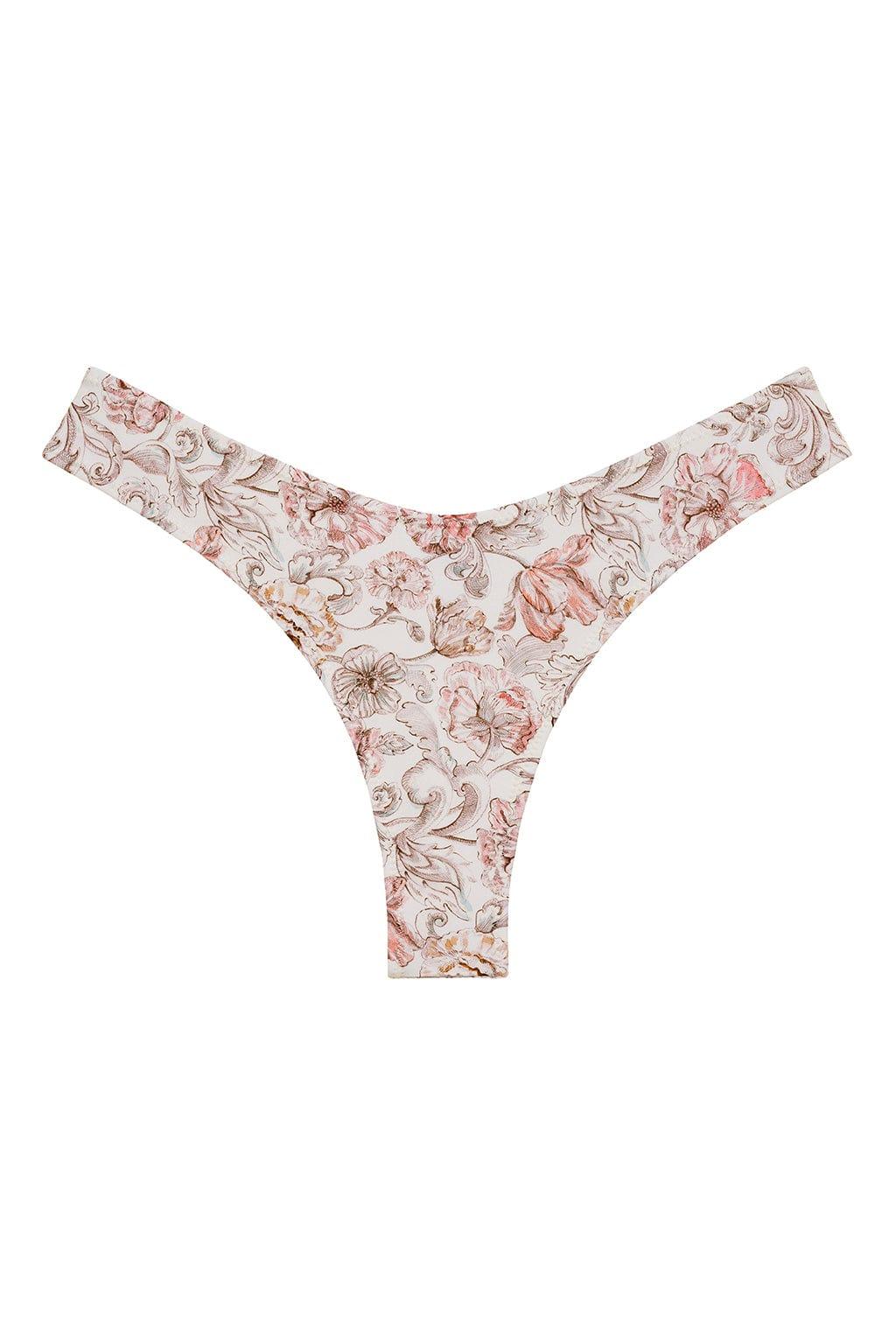 Lulu Zig Zag Stitch Bikini Bottom | Venecia Floral