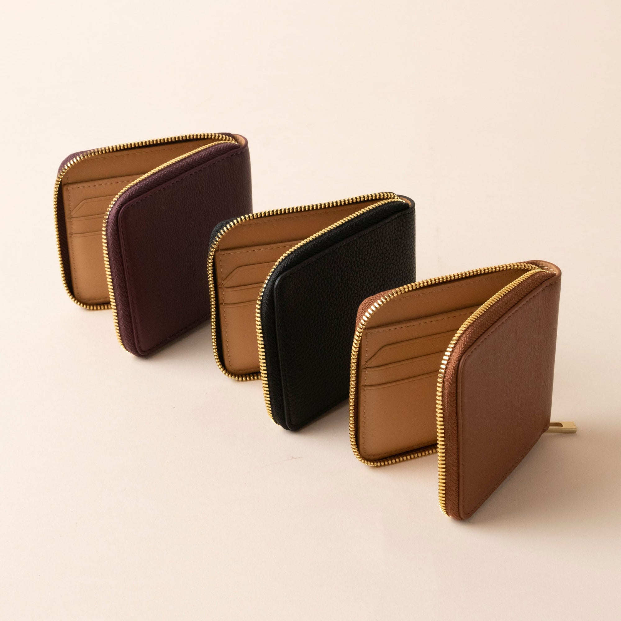 Unisex | Remi Zip Wallet | Caramel