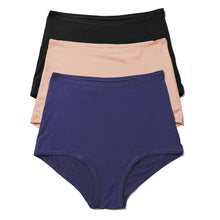 Your Fit Os High Rise Boyshort 3Pack | Black x Almond x Retrograde