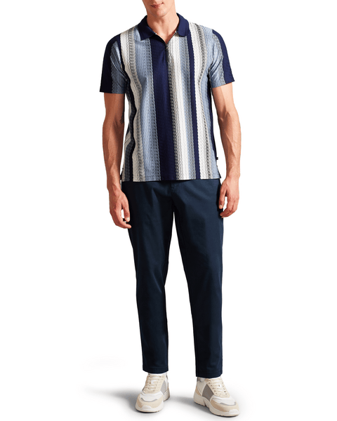 Men | Regular Fit Textured Chin | Navy