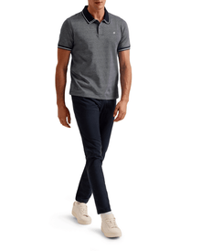 Men | Helta Short Sleeve Slim Fit Polo | Navy