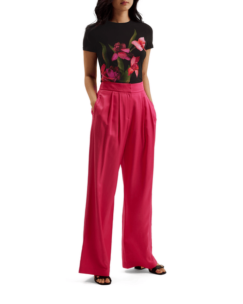 Women | Florist Printed Fitted Te | Black