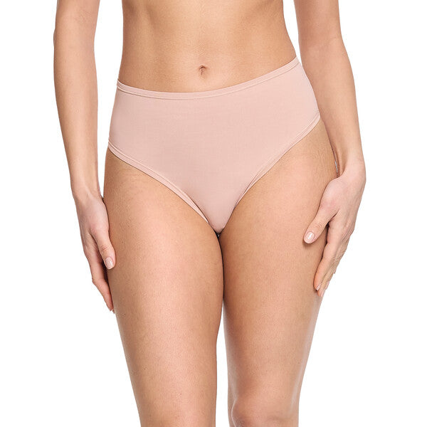 YourFit High Cut Thong | Almond Milk (Brown)