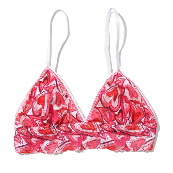 Signature Lace Padded Bralette | Lots Of Love (Pink)