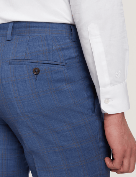 Men | Classic Wool Suit Trouser | Dark Blue (V2)