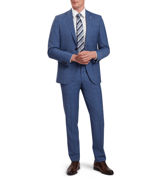 Men | Classic Wool Suit Trouser | Dark Blue (V2)