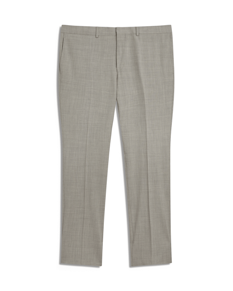 Men | Classic Wool Suit Trouser | Light Pastel Grey (V2)