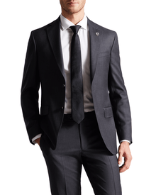 Men | Classic Wool Suit Jacket | Charcoal